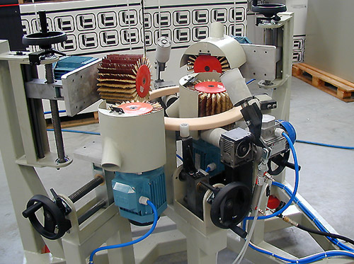 Photo of a custom built sanding machine